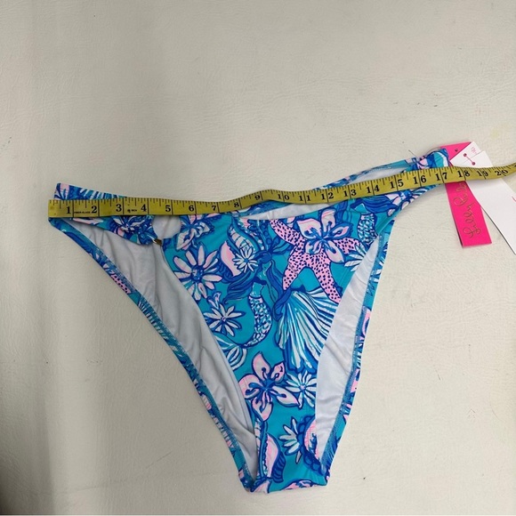 Lilly Pulitzer kilen bikini bottom Floral Blue Women's Swimwear Sz 16 nwt - Picture 6 of 10